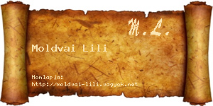 Moldvai Lili névjegykártya